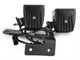 Rugged Ridge 07-18 Jeep Wrangler JK Textured Black Square A-Pillar LED Light Mount Kit thumbnail 2
