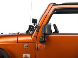 Rugged Ridge 07-18 Jeep Wrangler JK Textured Black Square A-Pillar LED Light Mount Kit thumbnail 3