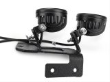Rugged Ridge 07-18 Jeep Wrangler JK Textured Black Round A-Pillar LED Light Mount Kit thumbnail 2