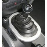 Rugged Ridge 07-10 Jeep Wrangler JK w/ Manual Transmission Silver Shifter Bezel Trim thumbnail 3