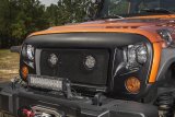 Rugged Ridge 07-18 Jeep Wrangler JK/JKU Textured Black Elite Headlight Euro Guards thumbnail 6