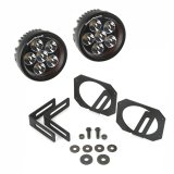 Rugged Ridge 07-18 Jeep Wrangler JK Bumper Mounted Circular LED Light & Mount Kit thumbnail 2
