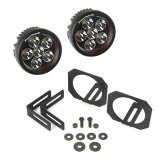 Rugged Ridge 07-18 Jeep Wrangler JK Bumper Mounted Circular LED Light & Mount Kit thumbnail 3