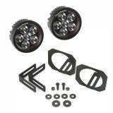 Rugged Ridge 07-18 Jeep Wrangler JK Bumper Mounted Circular LED Light & Mount Kit thumbnail 5
