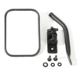Rugged Ridge 97-18 Jeep Wrangler Textured Black Rectangluar Quick Release Mirror thumbnail 2