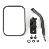 Rugged Ridge 97-18 Jeep Wrangler Textured Black Rectangluar Quick Release Mirror thumbnail 4