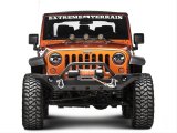 Rugged Ridge 07-18 Jeep Wrangler JK Black 5 Round LED Hood Mounted Light Bar Kit thumbnail 1