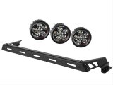 Rugged Ridge 07-18 Jeep Wrangler JK Black 5 Round LED Hood Mounted Light Bar Kit thumbnail 2