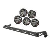 Rugged Ridge 07-18 Jeep Wrangler JK Black 5 Round LED Hood Mounted Light Bar Kit thumbnail 6