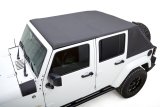 Rugged Ridge 07-18 Jeep Wrangler JKU 4 Dr Black Diamond Stitch Cloth Voyager Top thumbnail 1