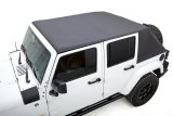 Rugged Ridge 07-18 Jeep Wrangler JKU 4 Dr Black Diamond Stitch Cloth Voyager Top thumbnail 4