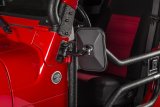 Rugged Ridge 97-18 Jeep Wrangler Textured Black Rectangluar Stubby Trail Mirror thumbnail 3