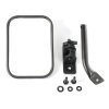 Rugged Ridge 97-18 Jeep Wrangler Textured Black Rectangluar Stubby Trail Mirror thumbnail 5
