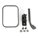 Rugged Ridge 97-18 Jeep Wrangler Textured Black Rectangluar Stubby Trail Mirror thumbnail 6