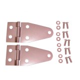 Rugged Ridge 76-86 Jeep CJ / Jeep Wrangler Satin Stainless Steel Hood Hinge Kit thumbnail 3