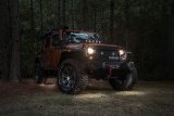 Rugged Ridge 07-18 Jeep Wrangler JK White 4-Piece LED Rock Light Kit w/ Harness thumbnail 3