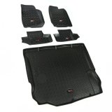 Rugged Ridge Floor Liner Front/Rear/Cargo Black 2011-2018 Jeep Wrangler JK 2 Dr thumbnail 2