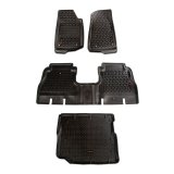 Rugged Ridge Floor Liner Front/Rear/Cargo Black 18-21 Jeep Wrangler JL 4 Dr (Excl. 4XE Models) thumbnail 2