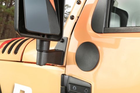 Rugged Ridge 07-18 Jeep Wrangler JK Textured Black Mirror Relocation Brackets thumbnail 5