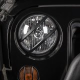 Rugged Ridge 07-18 Jeep Wrangler JK Black Elite Pivotal Headlight Euro Guard thumbnail 3