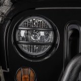 Rugged Ridge 07-18 Jeep Wrangler JK Black Elite Pivotal Headlight Euro Guard thumbnail 4