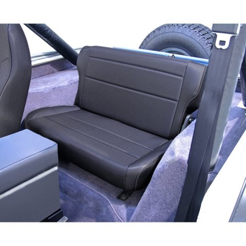 Rugged Ridge Fold&Tumble Rear Seat Black Denim 76-95 Jeep CJ / Jeep Wrangler thumbnail 2