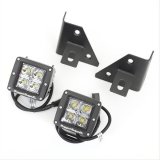 Rugged Ridge 76-95 Jeep Wrangler CJ/YJ Square Windshield LED Kit w/ Brackets thumbnail 1