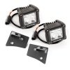 Rugged Ridge 07-18 Jeep Wrangler JK Dual Cube Windshield LED Kit w/ Brackets thumbnail 3