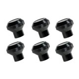 Rugged Ridge 76-86 Jeep CJ Black Billet Stainless Steel Dash Knob Set Billet thumbnail 1