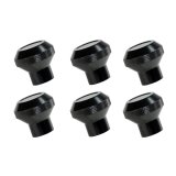 Rugged Ridge 76-86 Jeep CJ Black Billet Stainless Steel Dash Knob Set Billet thumbnail 2