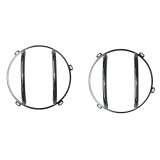 Rugged Ridge 07-18 Jeep Wrangler JK Stainless Steel Headlight Euro Guard Kit thumbnail 3