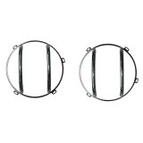 Rugged Ridge 07-18 Jeep Wrangler JK Stainless Steel Headlight Euro Guard Kit thumbnail 4