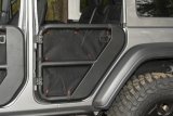 Rugged Ridge Fortis Tube Door Covers Rear Pair Black 18-20 Jeep Wrangler JLU thumbnail 5