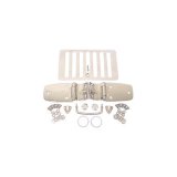 Rugged Ridge 98-06 Jeep Wrangler Stainless Steel Complete Hood Dress Up Kit thumbnail 1