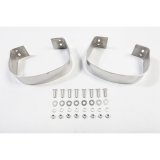 Rugged Ridge 76-95 Jeep CJ / Jeep Wrangler Stainless Steel Rear Bumperettes thumbnail 1