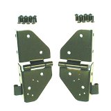 Rugged Ridge 76-86 Jeep CJ / 87-95 Jeep Wrangler YJ Black Windshield Hinges thumbnail 1