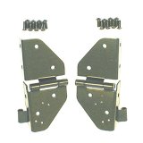 Rugged Ridge 76-86 Jeep CJ / 87-95 Jeep Wrangler YJ Black Windshield Hinges thumbnail 2