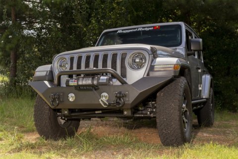 Rugged Ridge Spartan Front Bumper HCE W/Overrider 18-20 Jeep Wrangler JL/JT thumbnail 4