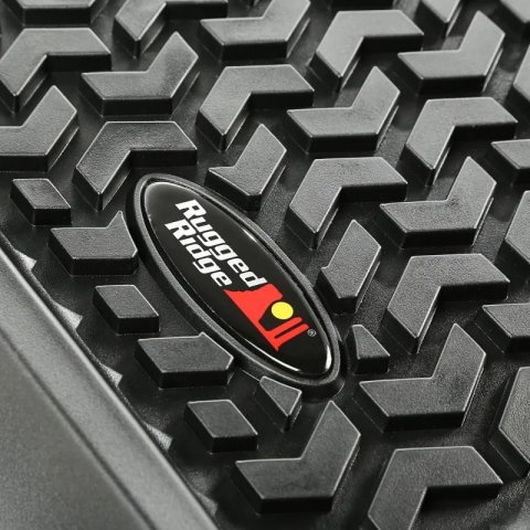 Rugged Ridge Floor Liner Front/Rear/Cargo Black 1997-2006 Jeep Wrangler TJ thumbnail 6