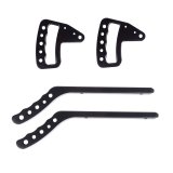 Rugged Ridge Aluminum Grab Handles F/R Kit Black 07-18 Jeep Wrangler JK/JKU thumbnail 1