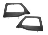 Rugged Ridge Upper Soft Door Kit Front Black Diamond 07-18 Jeep Wrangler JK thumbnail 1