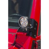 Rugged Ridge 97-06 Jeep Wrangler TJ Windshield Hinge Light Brackets Black thumbnail 4