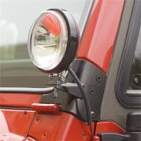 Rugged Ridge 97-06 Jeep Wrangler TJ Windshield Hinge Light Brackets Black thumbnail 5