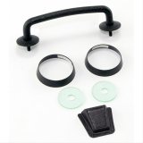 Rugged Ridge 07-12 Jeep Wrangler JK Textured Black Windshield Tie Down Kit thumbnail 1