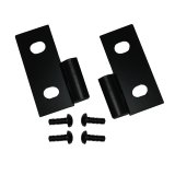Rugged Ridge 76-06 Jeep CJ / Jeep Wrangler Black Lower Door Hinge Brackets thumbnail 1