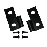 Rugged Ridge 76-06 Jeep CJ / Jeep Wrangler Black Lower Door Hinge Brackets thumbnail 2