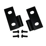 Rugged Ridge 76-06 Jeep CJ / Jeep Wrangler Black Lower Door Hinge Brackets thumbnail 3