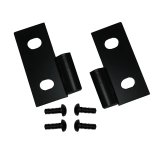 Rugged Ridge 76-06 Jeep CJ / Jeep Wrangler Black Lower Door Hinge Brackets thumbnail 4