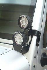Rugged Ridge 07-18 Jeep Wrangler JK Semi-Gloss Black A Pillar Light Mount thumbnail 2