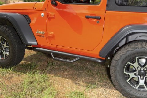 Rugged Ridge Spartan Nerf Bar Textured Black 18-20 Jeep Wrangler JL 2 Door thumbnail 7
